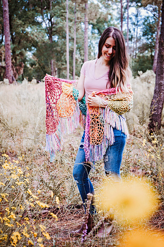 Stash Buster Motif Shawl photo 8