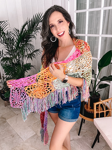 Stash Buster Motif Shawl photo 3