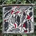 Woodpeckers Tapestry pattern 