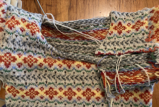 One sleeve grafted to the new front.