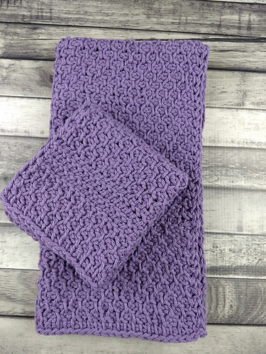 Honeycomb Handtowel & Washcloth Set photo 3