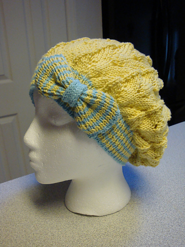 Bow Tie (Cloche) Beanie/ Chemo Hat photo 8