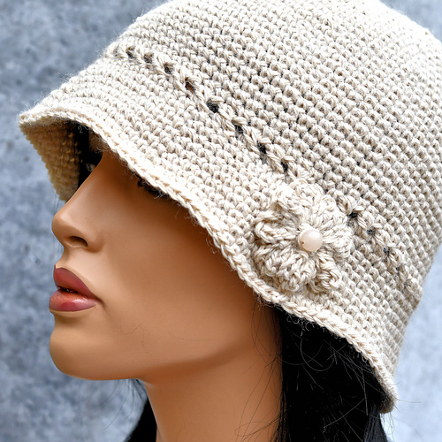 Ravelry: Flower Cloche Womens Hat pattern by Kim Guzman