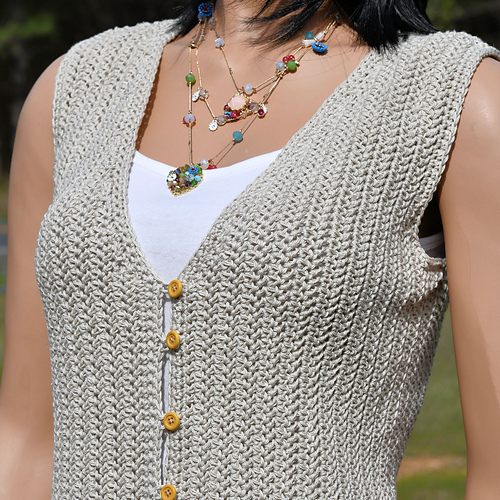 Belle Button Front Vest photo 1