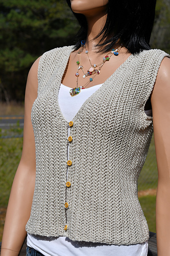 Belle Button Front Vest photo 5