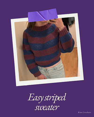 Easy striped sweater