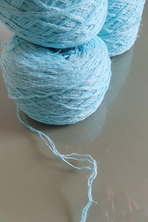 3-ply, 100% plant fiber (untwined cotton/linen blend)