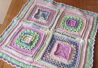 Ravelry: Freesia Patch Blanket pattern by Kims Colourway