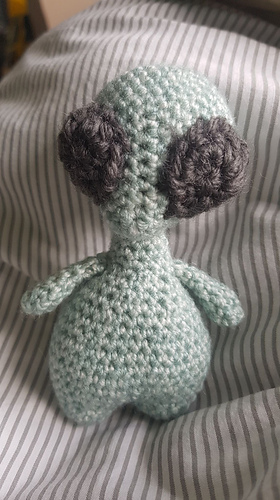 Ravelry: Little Green Alien Amigurumi pattern by Kira Neil