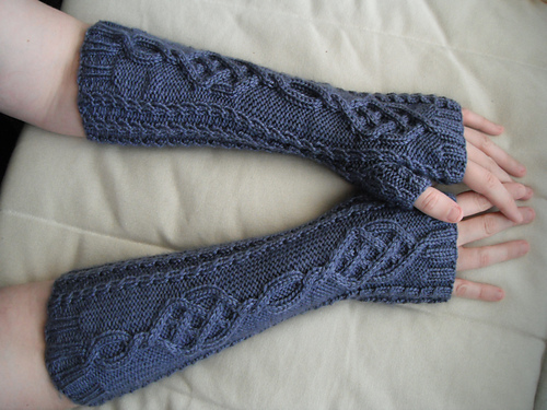 Fire & Ice Fingerless Mitts photo 1