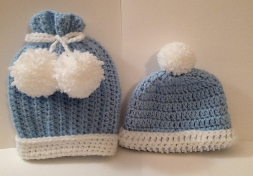 Cute Newborn Baby Hat & Blanket photo 3