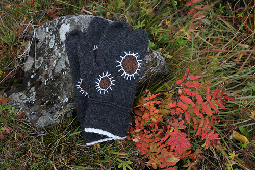 Hex Patchwork Mittens