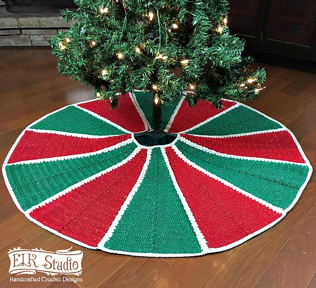 Ravelry Emory S Christmas Tree Skirt Pattern By Kathy Lashley