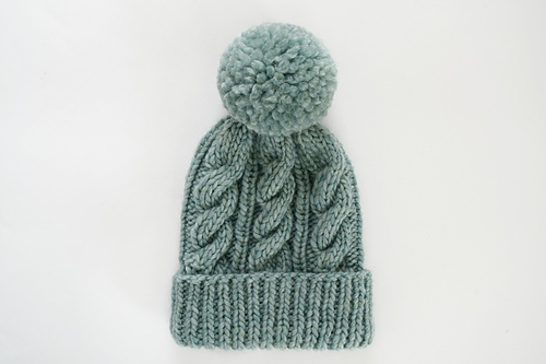 Classic Cabled Hat and Mittens photo 2