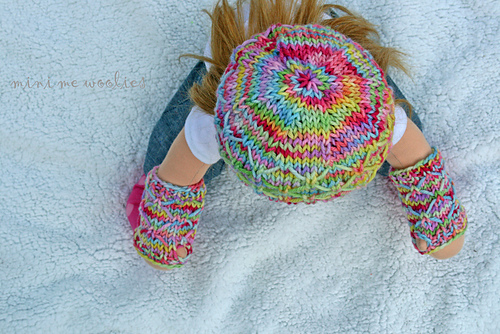 Lucy Doll Hat & Fingerless Gloves photo 1