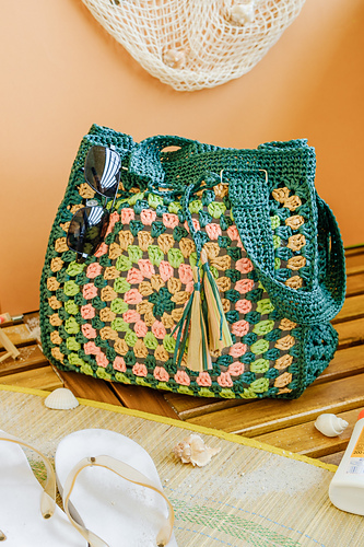 Raffia bag "Kaleidoscope"