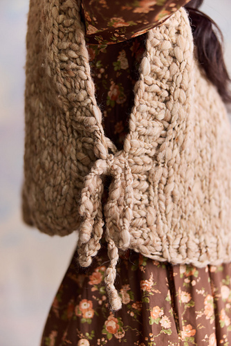 Føler Groovy Side Tie Vest - Knit Collage