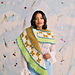 Dew Drop Crescent Shawl pattern 