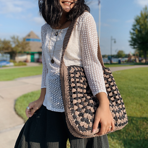 Granny square tote bag photo 8