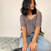 V neck summer blouse photo 4