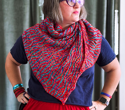 Twisted Graffiti Shawl