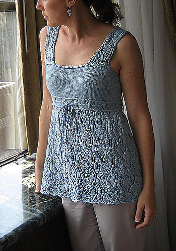Ravelry: Dayflower Camisole or Dress pattern by Angela Hahn