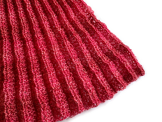 Swatch in Fiberspates Laceweight yarn