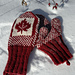 Maple Leaf Mittens pattern 