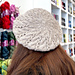 Cabled Double Eyelet Beret pattern 