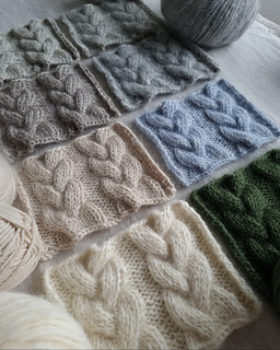 top down (left column, then right column)

1/Nepal by @dropsdesign

2/Karisma + Kid Silk by @dropsdesign

3/Daisy + Kid Silk by @dropsdesign

4/Lalouknits Fluff by @creakat_

5/Jensen by @isager + Kid Silk by @dropsdesign

6/Puno by @gepardgarn

7/puno fine @majogarn

8/Woolia + Kid Seta by @gepardgarn