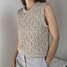 The Saco Round Neck Vest pattern 