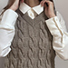 Knitonomy Grayling Vneck Vest pattern 