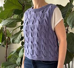 Ravelry: The Knitonomy Pearl Vest pattern by Magdalena Parker