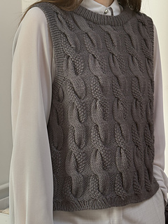 Ravelry: The Knitonomy Pearl Vest pattern by Magdalena Parker