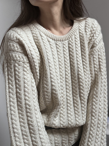 春ニット希少！今季モデル‼️超美品✨完売ホワイト❣️ブリーフィング ニット☆L Ravelry: Bloomfield Sweater pattern by Magdalena Parker