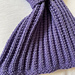 Loop end scarf pattern