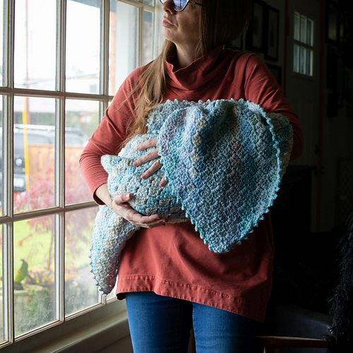 Ravelry Diagonal Block Baby Blanket pattern by Michele Somogy