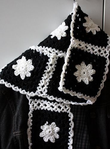 Granny Square Scarf #50181 photo 5