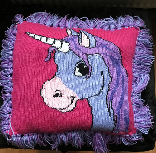 Ravelry: Cute Unicorn Cushion #1 pattern by Blonde Moments