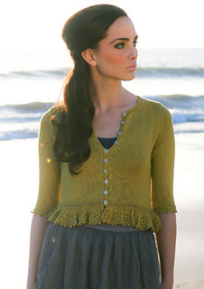 beaded edge cardigan
