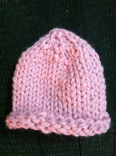 Ravelry: Bulky Rolled Rim Newborn Hat pattern by Amy Kauffman