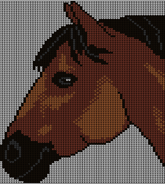 Ravelry bay horses head knitting pattern pattern by irene court