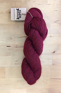 for the stripes on the front legs and tail, held with one str of the other fingering yarn 