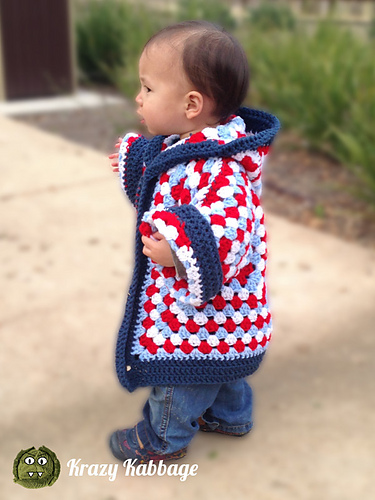 Hexagon Granny Square Hooded Cardigan photo 2