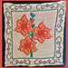 Mosaic Birth flowers Gladiolus pattern 