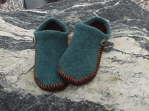 EZ to-needle felted slipper pattern - kriskrafter