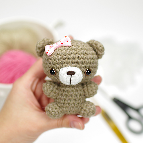 Tiny Teddy Bear with a Top Hat photo 3