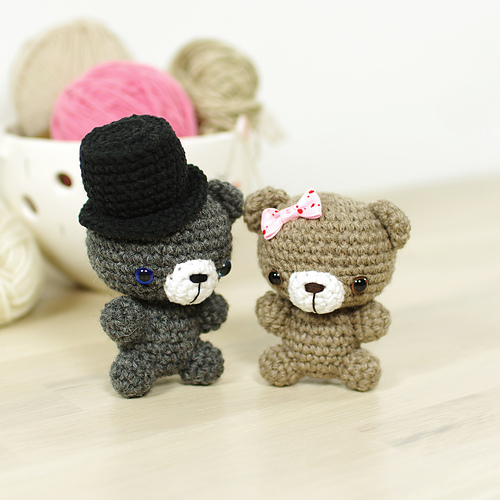 Tiny Teddy Bear with a Top Hat photo 1