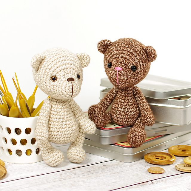 mini jointed teddy bear