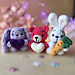 Bear and bunnies in bags pattern 